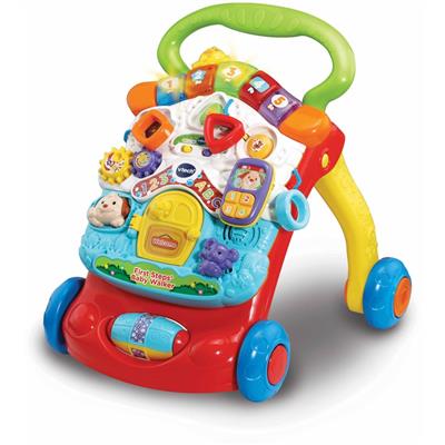 VTech First Steps Baby Walker with Detachable Learning Centre - Red | BIG W