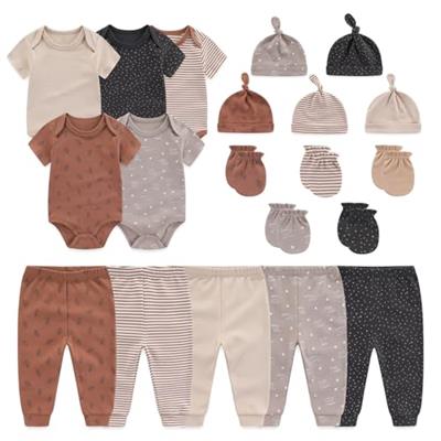 JELYLOVE Unisex Baby Boy Girl Bodysuits Sets 20 pack Cotton Casual New born Clothes Comfort Infant Outfit Baby Essentials