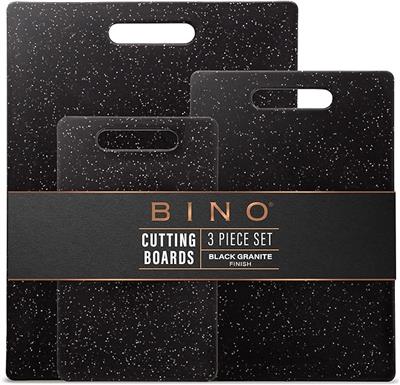 Amazon.com: BINO Cutting Board - 3-Piece Chopping Boards | BPA-Free Plastic, Durable, Multipurpose, Dual-Sided, Dishwasher Safe, Easy to Clean | Charc