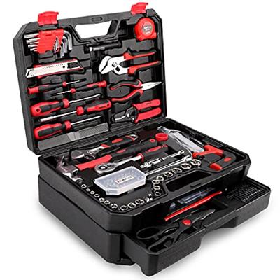KingTool 325 Piece Home Repair Tool Kit, General Home/Auto Repair Tool Set, Toolbox Storage Case with Drawer, General Household Tool Kit - Perfect for