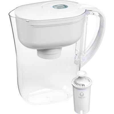 Brita Metro Water Filter Pitcher, BPA-Free Water Pitcher, Replaces 1,800 Plastic Water Bottles a Year, Lasts Two Months or 40 Gallons,Includes 1 Filte