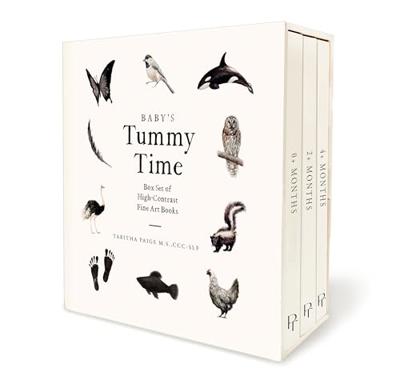 Babys Tummy Time Book Box Set: A 3-Book Box Set of High-Contrast Art for Visual Stimulation at Tummy Time (Our Little Adventures Series, 6)