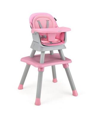 Slickblue Kids 6-in-1 Convertible Baby High Chair with Adjustable Removable Tray - Macys