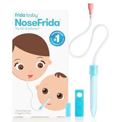 Frida Baby NoseFrida SnotSucker Nasal Aspirator for Baby, Baby Nose Sucker