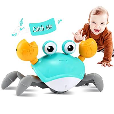 control future Crawling Crab Baby Toy - Infant Tummy Time Toys 3 4 5 6 7 8 9 10 11 12 Babies Boy 3-6 6-12 Learning Crawl 9-12 12-18 Walking Toddler 36