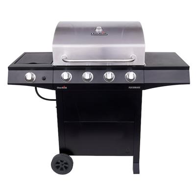 Char-Broil Performance Series Black 4-Burner Liquid Propane Gas Grill with 1 Side Burner in the Gas Grills department at Lowes.com
