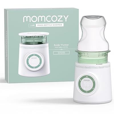 Momcozy Portable Bottle Warmer for Travel, Double Leak-Proof Travel Bottle Warmer with Fast Heating, Safety Material Baby Bottle Warmer for Dr. Brown,