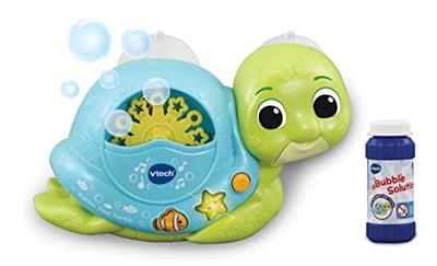 VTech Bubble Time Turtle, Bath Toy for 1 Year Olds, Sensory Bathtub Bubble Maker, Lights & Music, Fun Sensory Bath Gift for Babies & Toddlers 1, 2, 3