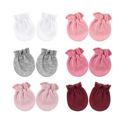 BQUBO Newborn Infant Toddler Mittens No Scratch Cotton Elastic Wrist Gloves Hypoallergenic for 0-6 Months Baby Boys Girls