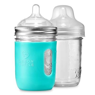 Amazon.com : Mason Bottle 8 Ounce Glass Baby Bottles DIY Kit: Convert Your Mason Jars from Home, Non-Toxic, BPA and BPS Free, 100% Made in The USA : B