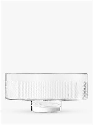 LSA International Wicker Glass Comport / Trifle & Fruit Bowl, 28.5cm, Clear
