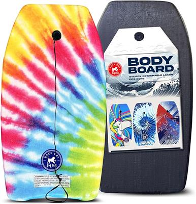 Amazon.com : Back Bay Play 26-41 Body Boards - Lightweight EPS Core Boogie Boards for Beach - Bodyboard, Boogie Board for Beach Kids with Wrist Leash