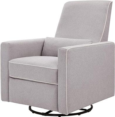 Amazon.com: DaVinci Piper Upholstered Recliner and Swivel Glider in Navy, Greenguard Gold & CertiPUR-US Certified : Everything Else, Grey with Cream P