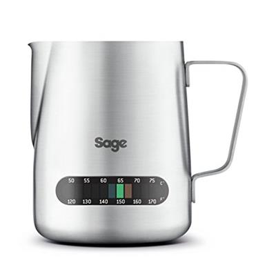 The Sage Temp Control Milk Jug, Brushed Stainless Steel, SES003