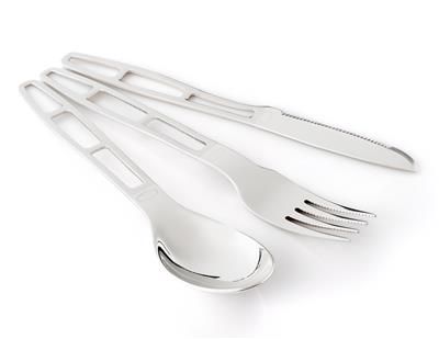 GSI Outdoors Glacier Stainless 3 pc. Cutlery Set