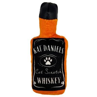 Huxley & Kent Cat Toy | Kat Daniels Whiskey | Nappy Hour Strong Catnip Filled Cat Toy | Soft Plush Kitty Toy with Catnip and Crinkle | Kittybelles