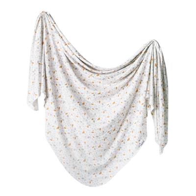Copper Pearl Knit Swaddle Blanket / Arlo