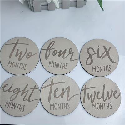 Number Model 12 Months Wooden Baby Month Card Memorial Sign - Temu Canada
