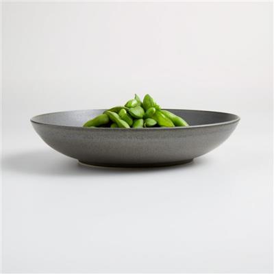 Craft 10 Charcoal Grey Low Bowls, Set of 8   Reviews | Crate and Barrel