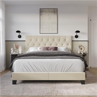 Dillon Tufted Upholstered Panel Bed