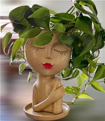 Home Oniship Art Deco Side Pose Girl Planter - Etsy