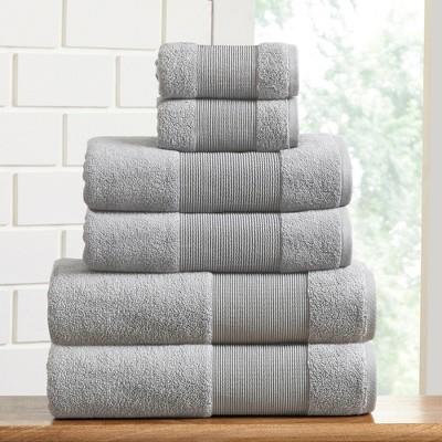 Modern Threads Aircloud 6-piece Towel Set, Soft Gray : Target