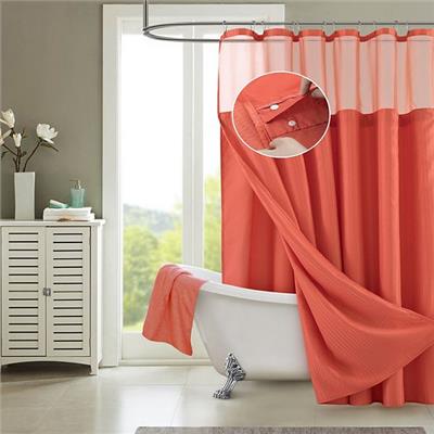 Dainty Home Complete Shower Curtain With Detachable Liner