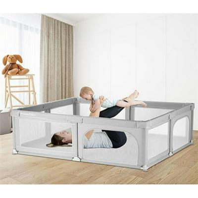 Extra Large Baby Playpen, 180x150x68cm Baby Playard Kids Activity Center Infant Playing Game Fence Baby Gates with Door - Walmart.ca