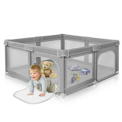 Mesh Baby Playpen, 150 x 150 x 68cm Kids Safety Activity Center Playard Infant Fence Baby Gates with Door - Walmart.ca