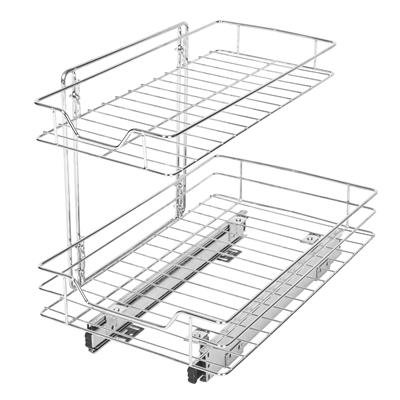 Smart Design 2-Tier Pull Out Cabinet Shelf