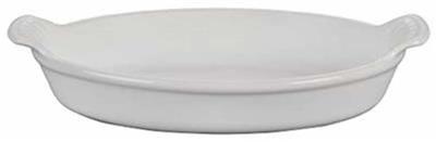 Le Creuset Stoneware Heritage Oval Au Gratin, 6 oz. (6.5), White