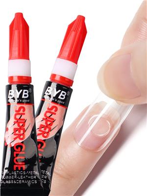 2pcs 5g Nail Tips Gel Nail Polish for False Nails Art Extend Strong Adhesive Solid Tube Nail Rhinestone Adhesive Glue For Stick Nail Tip Glue UV Gel