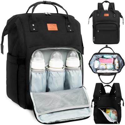 KeaBabies Baby Diaper Bag Backpack - Baby Bag for Boys, Girls, Waterproof Multi Function Baby Backpack, Large Diaper Bags for Baby Girl, Baby Boy, Tra