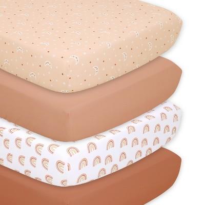 The Peanutshell Boho 4-pack Fitted Crib Sheets : Target