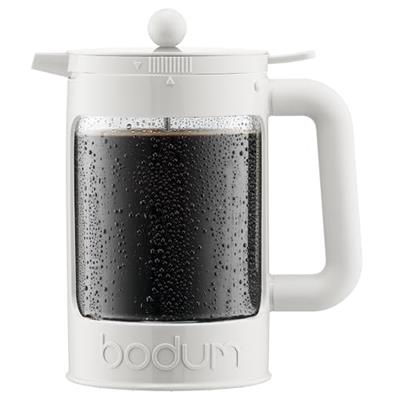 bodum Bean Cold Brew Coffee Maker, 51 Oz, White
