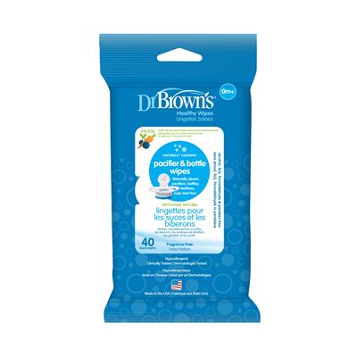 Dr. Browns Pacifier and Bottle Wipes, 40 Count