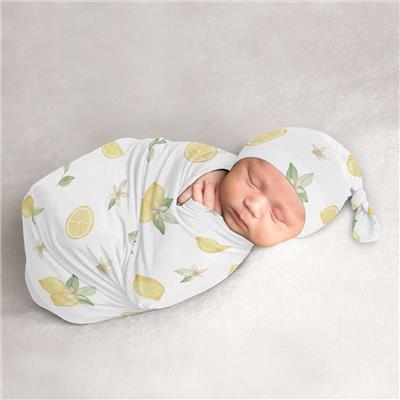 Lemon Baby Cocoon and Beanie Hat Sleep Sack Set by Sweet Jojo Designs - Walmart.com