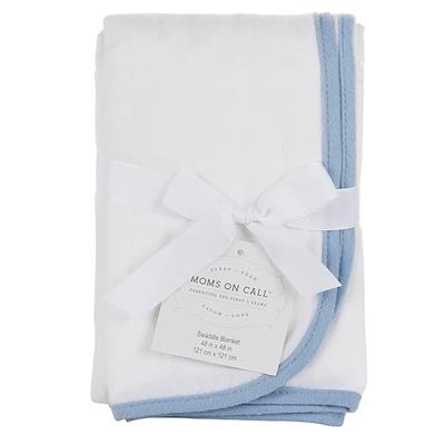 Moms on Call - Essential Swaddle Blanket - Blue