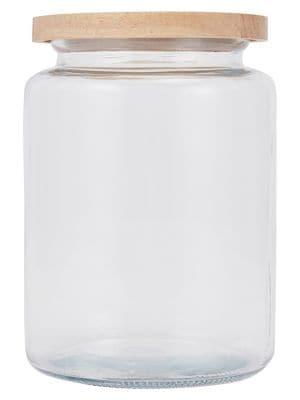 Anko 4L Glass Jar With Wood Lid | TheBay