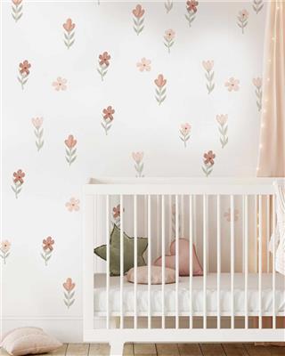 SHOP Petite Flower Peel & Stick Fabric Removable Kids Wall Decals – Olive et Oriel