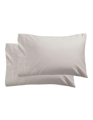 GlucksteinHome Carlyle 550 Thread Count 2-Piece Cotton Pillowcase Set - Natural - Size King