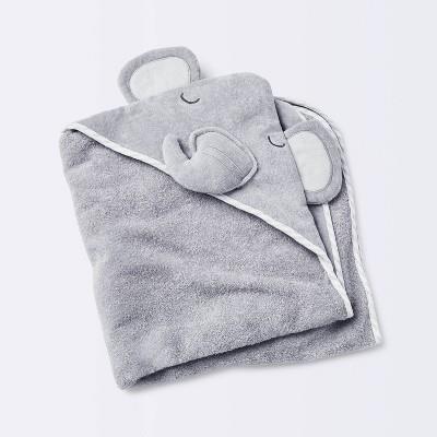 Baby Elephant Hooded Towel - Cloud Islandâ„¢ Gray : Target