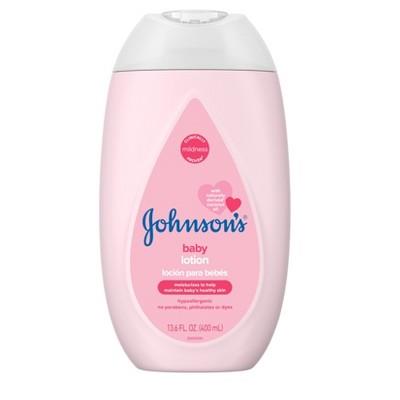 Johnsons Moisturizing Mild Pink Baby Body Lotion, Coconut Oil For Delicate Skin, Hypoallergenic - 13.6 Fl Oz : Target
