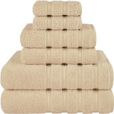 Amazon.com: American Soft Linen Luxury 6 Piece Towel Set, 2 Bath Towels 2 Hand Towels 2 Washcloths, 100% Cotton Turkish Towels for Bathroom, Dark Gray