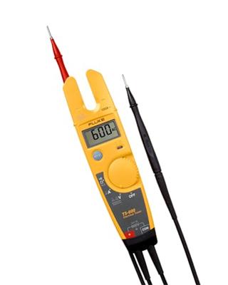 Fluke T5-600 Electrical Voltage, Continuity and Current Tester, Measures Up To 100 A Without Contact, Automatically Select AC/DC Voltage For Tests, In