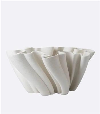 Modern Ceramic Wave Design Vase Centerpiece Bowl 33 cm - Last Aristocrat