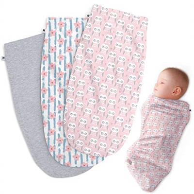 Henry Hunter Baby Swaddle Cocoon Sack | The Simple Swaddles for Newborns | Soft Stretchy Comfortable Cotton Swaddle Blanket 0-3 Months, Pack of 3 (Flo