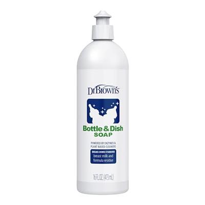 Dr. Brown’s Bottle & Dish Soap for Baby Bottles and Baby Accessories, Plant-Derived, Fragrance-Free