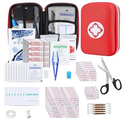 276PCS First Aid Kit Home Car Camping Hiking Emergency Supplies Small Compact Lovely Bag for School Outdoor, Basic Outdoor Essentials Survival Kit for