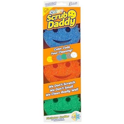 Amazon.com: Scrub Daddy Scrub Mommy - Dish Scrubber   Non-Scratch Cleaning Sponges Kitchen, Bathroom   Multi-Surface Safe - Dual-Sided Dish Sponges fo